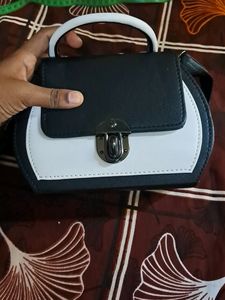 COMBO OFFER Black N White Bag &amp; DUSKY PINK Purse