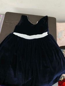 Navy Blue Velvet Gown