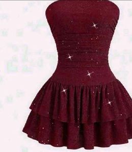 Sparkly Tiered Mini Dress