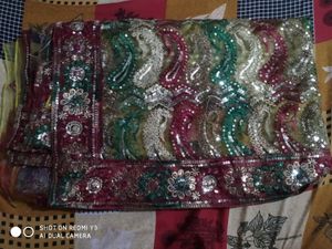 Net Saree Beautiful Multicolor