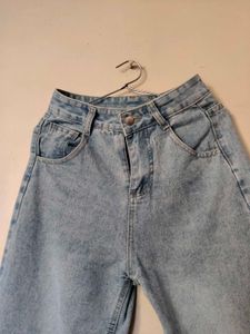 Light Wash Blue Wide Leg Jeans