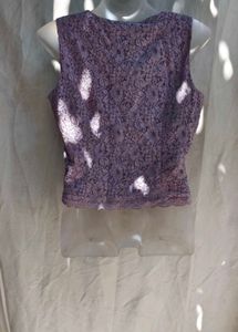 I. Elegant Lace Sleeveless Top
