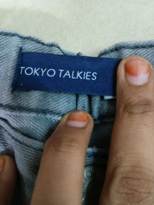 Grey Graphic Print Jeans – Stylish &amp; Edgy