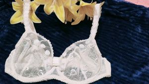 Very Fancy Sexy And Beautiful Net Bra.With Brief