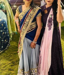 Designer Lengha And Saree 2 In One