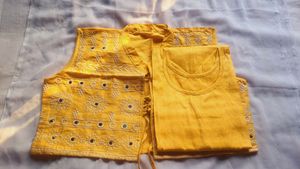 Mirror Work Kutra With Jacket