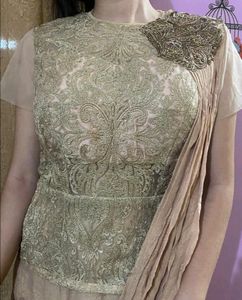 Beige beautiful gown