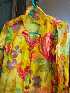 Vibrant Floral Print Kurta with Palazzo Set