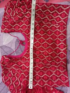 Elegant Pink Embroidered Ethnic Lehnga choli