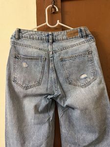Distressed Light Wash Jeans