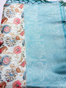 Elegant Floral Print Saree