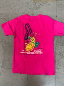 Vibrant Pink Graphic T-Shirt