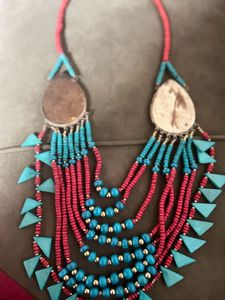 Bohemian Beaded Statement Necklace