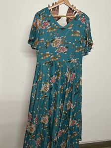 Bohemian Floral Print Midi Dress