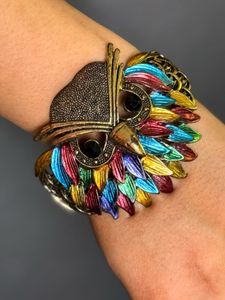 Vintage Owl Statement Bracelet