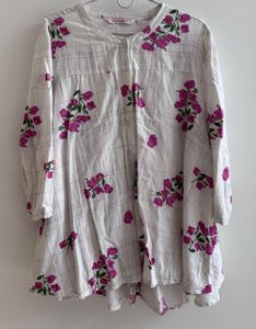 Project Eve - Floral Embroidered Tunic