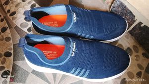 Comfortable Blue Slip-On Shoes