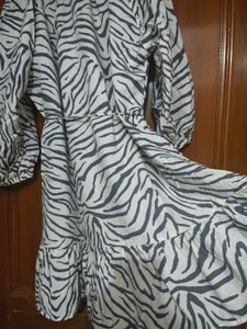 Stylish Zebra Print Dress
