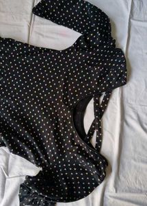 Chic Black Triangle Print Dress