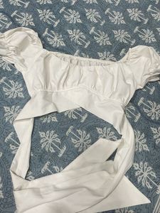 White Crop Top