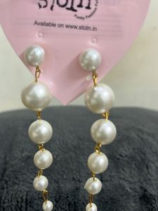Elegant Pearl Drop Earrings