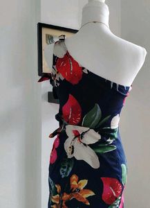 One Shoulder Floral Mini Dress