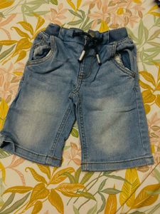 Mothercare-Light Wash Denim Capri Pant