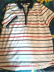 NEW Classic Striped Polo Shirt