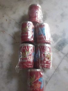 Set of 6 Stainless Steel glass