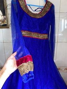 Blue/ Pink Anarkali