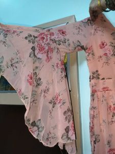 Flowy Floral Print Kurta