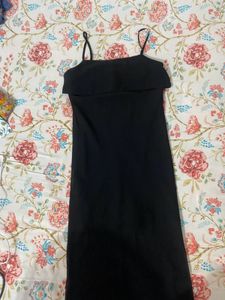 Elegant Black Strappy Dress