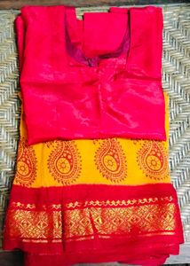 Elegant Pattu pavada set