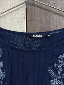 Blue Printed Kurta