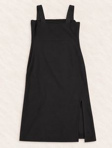 🖤Sleek Black Midi Dress with Slit🖤