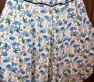 y2k Tropical Print Maxi Skirt