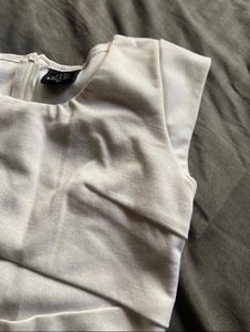 Elegant White Cap Sleeve Mini Dress