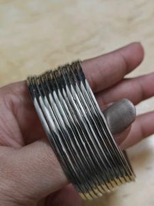 Elegant Set of 12 Silver metal Bangles