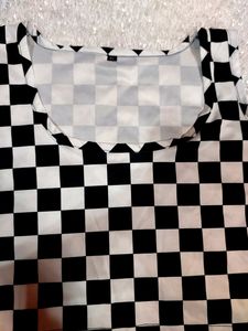 White &amp; black Crop Top For Women