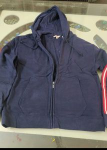 levis Navy Blue Zip-Up Hoodie