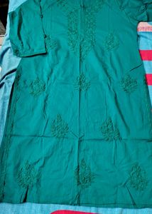 new deep raama green lakhnavi kurti