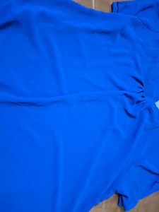Vibrant Blue Casual Top