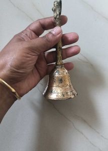 Vintage Brass Hand Bell- heavy