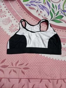 Black & White Sports Bra