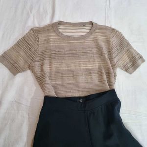 Stylish Striped Knit Top