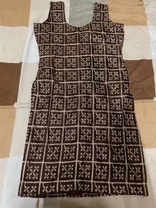 brown suit