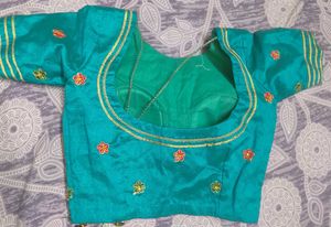 Exquisite Orange &amp; Teal Embroidered Lehenga
