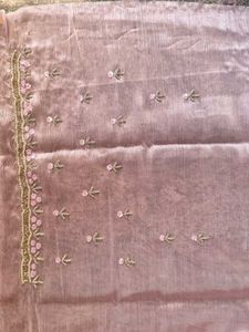 Stunning Pink Embellished Saree