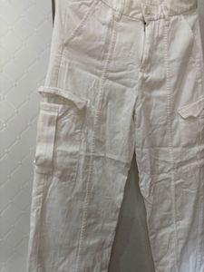 White Cargo Pants