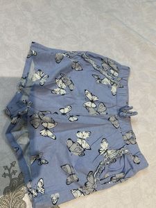 Cute Butterfly Print Shorts